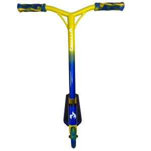 Chilli Pro Jumpstart S Stunt-Scooter H=71cm transparent Blau / Gelb