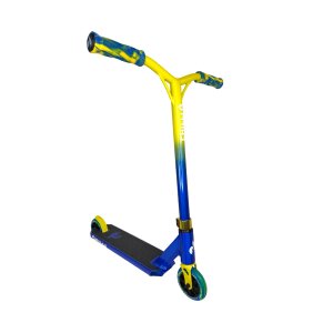 Chilli Pro Jumpstart S Stunt-Scooter H=71cm transparent Blau / Gelb