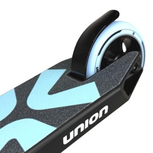 Union Base Lite Stunt-Scooter Mini XS =  H=63cm Schwarz / Hell Blau