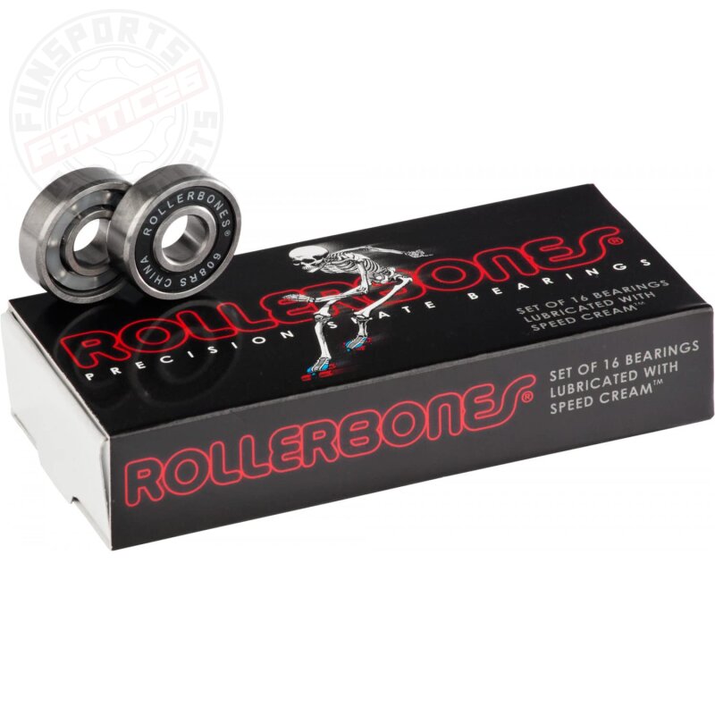 RollerBones REDS Bearings Rollschuh Kugellager 608 (16er Pack)