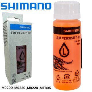 Shimano Fahrrad Scheibenbremsen Hydraulik Mineralöl LOW Viscosity100ml