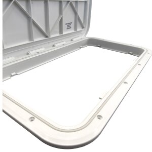 Osculati Bündige Inspektionsluke Marine Boot Schiff Camping 600x350mm weiß RAL 9001