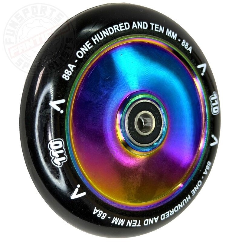 Acta Stunt-Scooter Rolle Park / Street Tretroller Rolle 110mm Hollowcore Rainbow