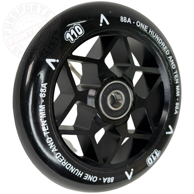 Acta Stunt-Scooter Rolle Park / Street Tretroller Rolle 110mm Spoked Schwarz