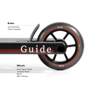 North Guide Street Stunt-Scooter H=92,5cm Schwarz