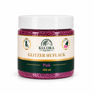 Kia Ora Equine Glitzer Huflack Pferd 150 ml Pink