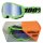 100% Strata V2 goggle Motocross Brille Neon Grün Verspiegelt