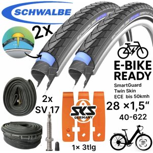 2x Schwalbe Marathon Plus 28" x 1,5" (40-622)...