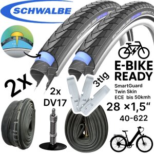 2x Schwalbe Marathon Plus 28" x 1,5" (40-622)...