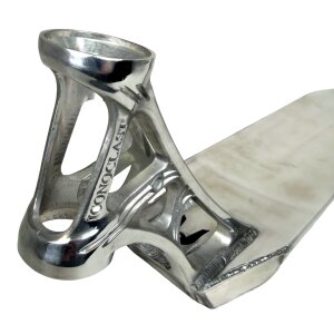 Ethic DTC Iconoclast Evo2 Stunt-Scooter Deck Raw 520mm Chrome Poliert