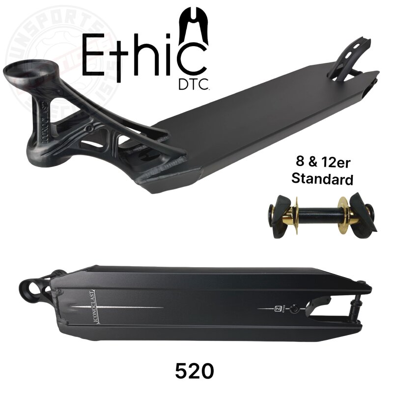 Ethic DTC Iconoclast Evo2 Stunt-Scooter Deck Schwarz 520mm