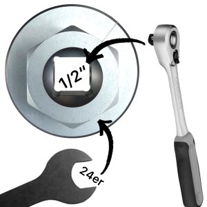 Lockringtool 53mm Kettenblatt Nuss Ebike Service geeignet für Dji Avinox M1,M2,M2S Motor