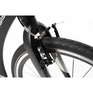 Crussis Cobra 4.2 City Tret Roller 26" Long Distanz Scooter Schwarz Rot