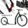 Crussis Cobra 4.2 City Tret Roller 26" Long Distanz Scooter Schwarz Rot