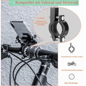 Rockbros Fahrrad Handyhalterung Universal 360° Drehbar