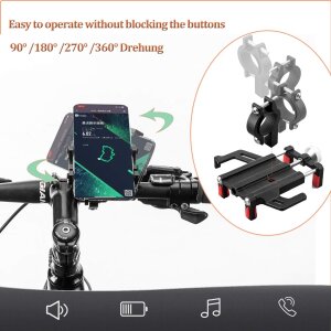 Rockbros Fahrrad Handyhalterung Universal 360° Drehbar