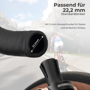 Rockbros Fahrradklingel Rennrad für 22,2mm Dropbar Lenker