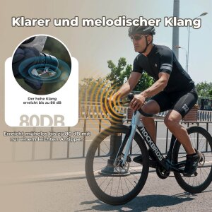 Rockbros Fahrradklingel Rennrad für 22,2mm Dropbar Lenker