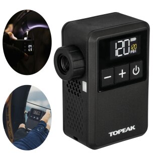 Topeak E-Booster Digital Mini Akku Fahrradpumpe 8 Bar