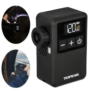 Topeak E-Booster Digital Mini Akku Fahrradpumpe 8 Bar