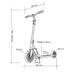 Solitary 230 City Scooter Schwarz