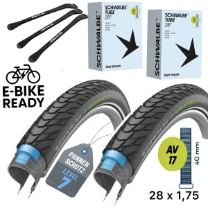 2x Schwalbe Marathon E-Plus 28" x 1,75"...