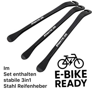 2x Schwalbe Marathon E-Plus 28" x 1,75" (47-622) Reifen, Schläuche AV17 + F26 Reifenheber