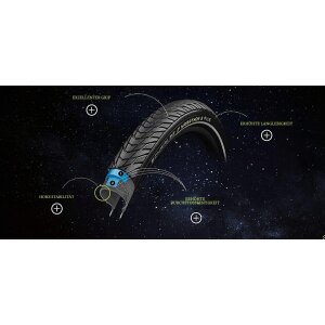 2x Schwalbe Marathon E-Plus 28" x 1,75" (47-622) Reifen, Schläuche AV17 + F26 Reifenheber