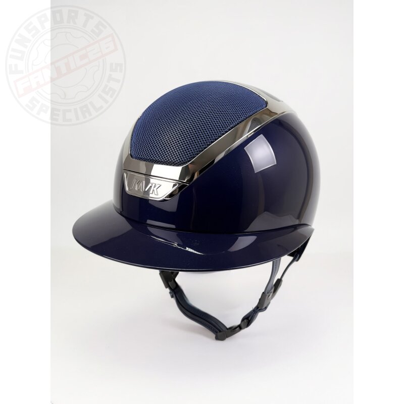 Kask Star Lady Pure Shine Reithelm Atlantic Blue/Silber Gr. 60