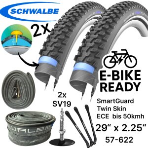 2x Schwalbe Marathon Plus MTB Ebike SG 29x2,25"...