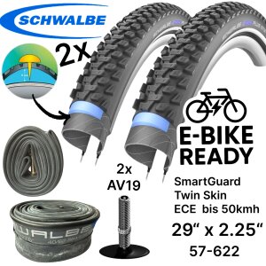 2x Schwalbe Marathon Plus MTB Ebike SG 29x2,25"...