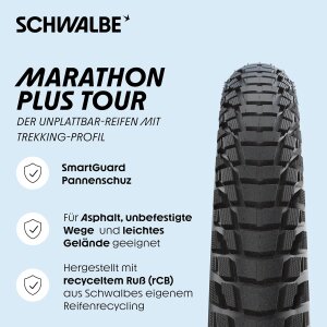 2x Schwalbe Marathon Plus TOUR 28" x 1,5"...