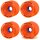 Orangatang In Heat Longboard Rollen 75mm 80a (4erSet) Orange