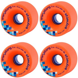 Orangatang Stimulus Longboard Rollen 70mm 80a (4erSet) Orange