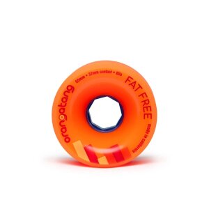 Orangatang Fat Free Longboard Rollen 65mm 80a (4erSet)...
