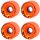 Orangatang Fat Free Longboard Rollen 65mm 80a (4erSet) Orange