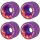 Orangatang Fat Free Longboard Rollen 65mm 83a (4erSet) Lila