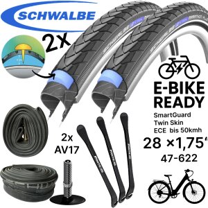 2x Schwalbe Marathon Plus 28" x 1,75" (47-622)...
