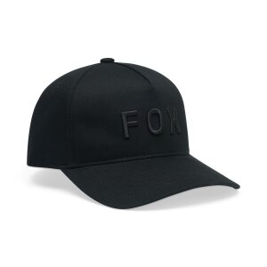 Fox Wordmark Subframe Kappe Cap Schwarz