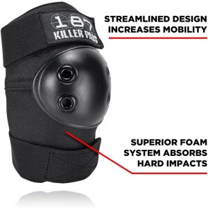 187 Killer Pads Ellbogenschoner XXL Schwarz