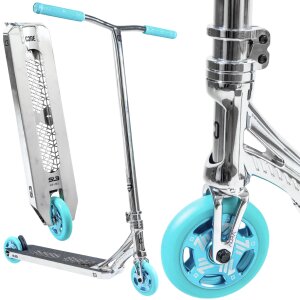 CORE SL3 Mini Stunt-Scooter Park H=76cm Chrome/Teal