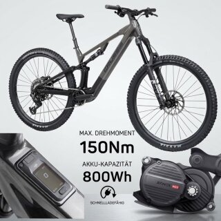 Crussis 11.11 MTB Alu Avinox M2S 150Nm Ebike 800Wh Fox 36 Sram L