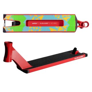 Antics Gallery Stunt Scooter Deck 5" x 20.5" Rot
