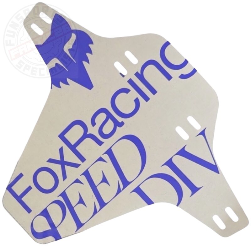 Fox Mud Guard Fahrrad Schutzblech Gabel Fender VIN Grau / Lila Text