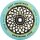 Root Industries Lotus Stunt-Scooter Rolle 110mm Gold Splatter/PU Blau