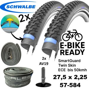 2x Schwalbe Marathon Plus MTB Ebike SG 27,5x2,25"...