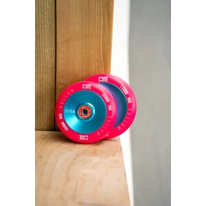 Core Hollow V2 Stunt-Scooter Rolle 100mm Hellblau/PU Pink