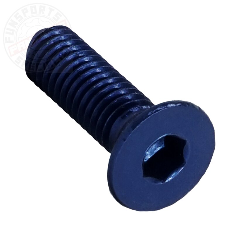 Alu M6x35 Senkkopfschraube Blau