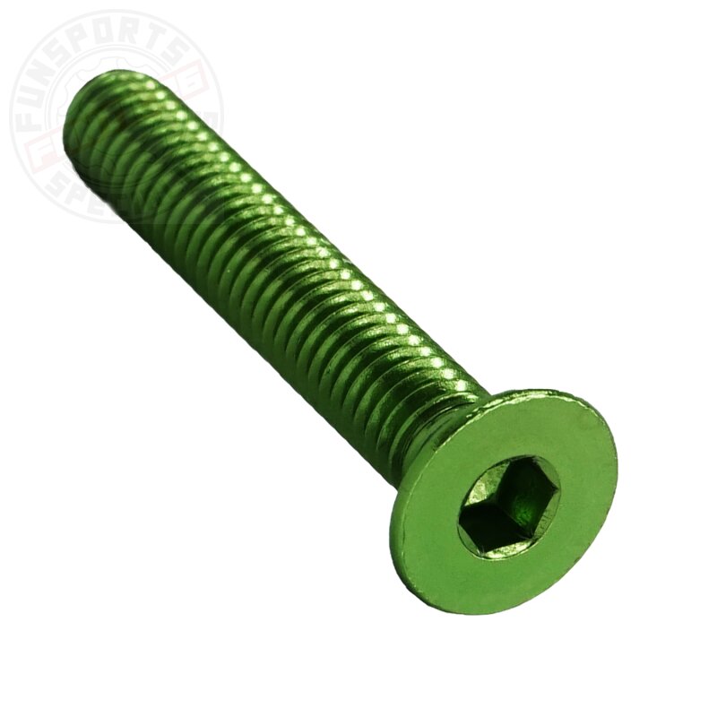 Alu M6x35 Senkkopfschraube Grün