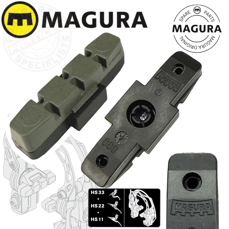 Magura Bremsbeläge für Beschichtete Felgen Hs11 HS22 HS33 Evo Grau